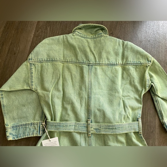 NWT ETICA Zeta Carpenter Denim Jumpsuit Womens S Zip Front Utility Workwear - Picture 5 of 16